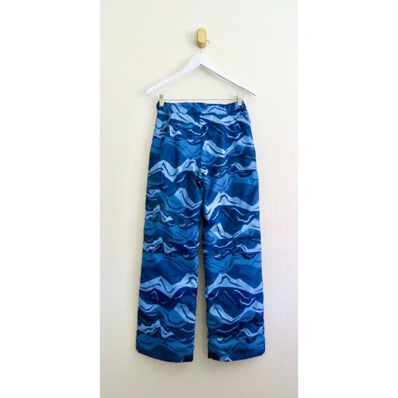 NEW! Columbia Ice Slope II Waterproof Snow Pants Camo Blue Boy's Youth SZ L - Picture 5 of 8